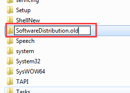 Software Distribution folder old