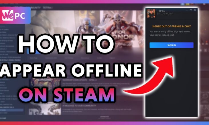 how to appear offline on steam