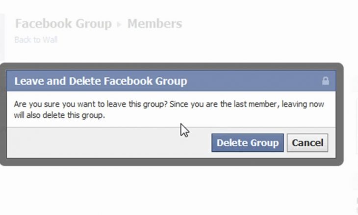 how to delete a facebook group