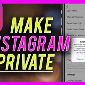 how to make instagram private