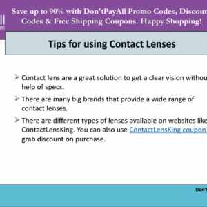 Contact lens king coupon