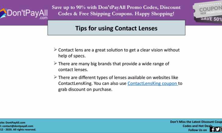 Contact lens king coupon