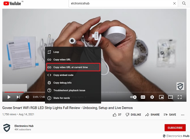 How To Timestamp YouTube Video Link