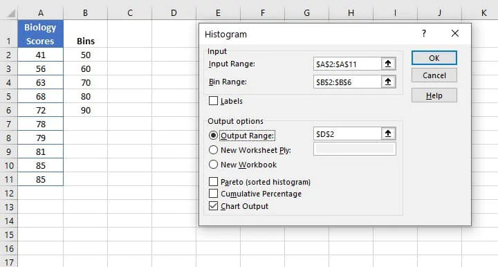 How To Create Histogram In Excel With Bins